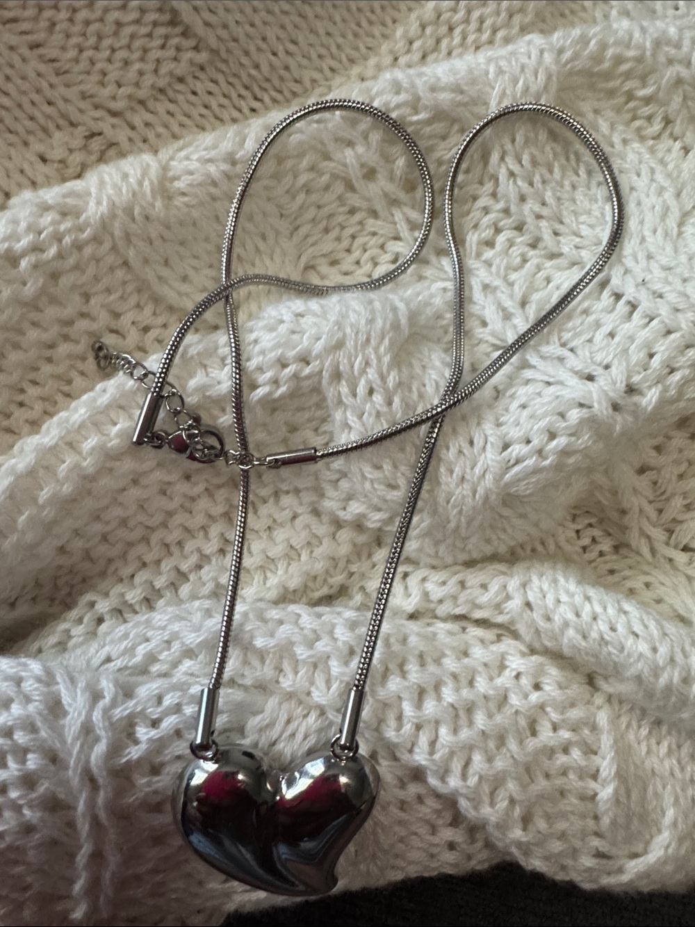 Stainless steel Heart Pendant Necklace - Women Jewelry
